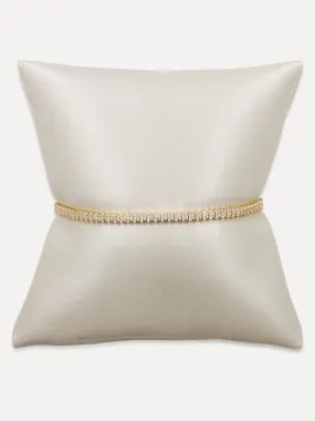 14K Pavé Diamond Marquise Tennis Bracelet