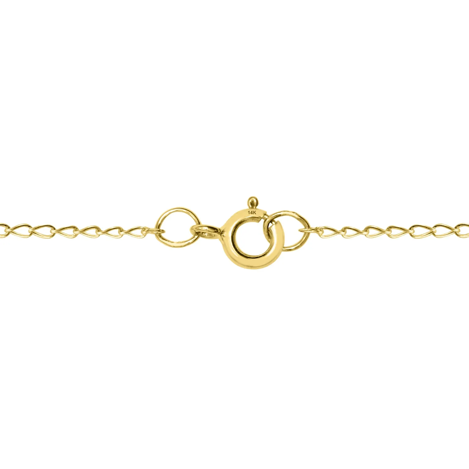 14K Yellow Gold 6X4Mm Pear Emerald And Three Stone Diamond Pendant