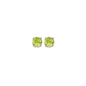 14KT WHITE GOLD PERIDOT (1/2 CTW) EARRING