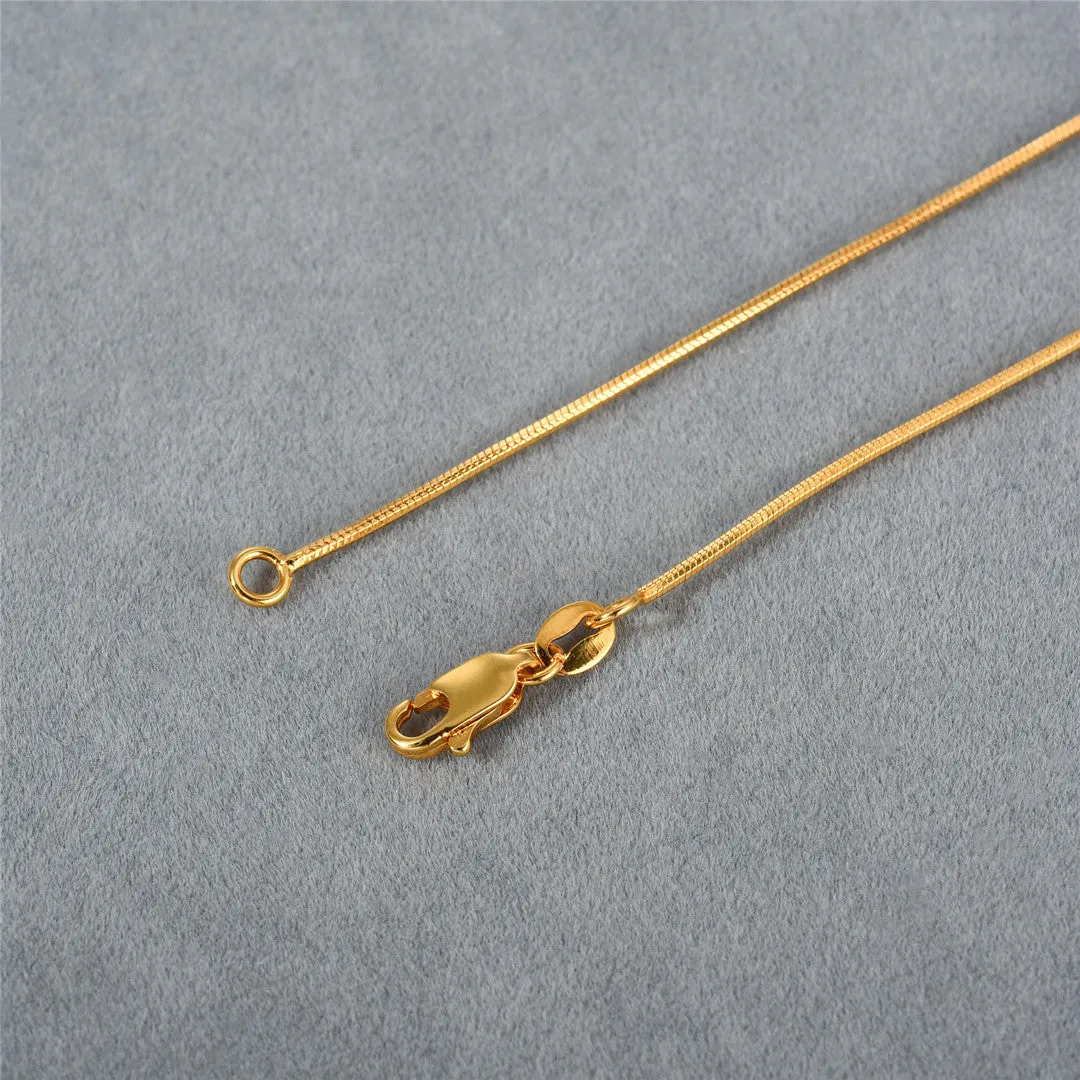 18K Gold Zircon Pearl Necklace