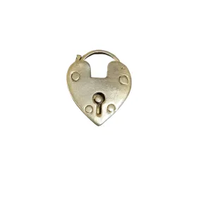25 mm Gold Filled Heart Padlock Clasp