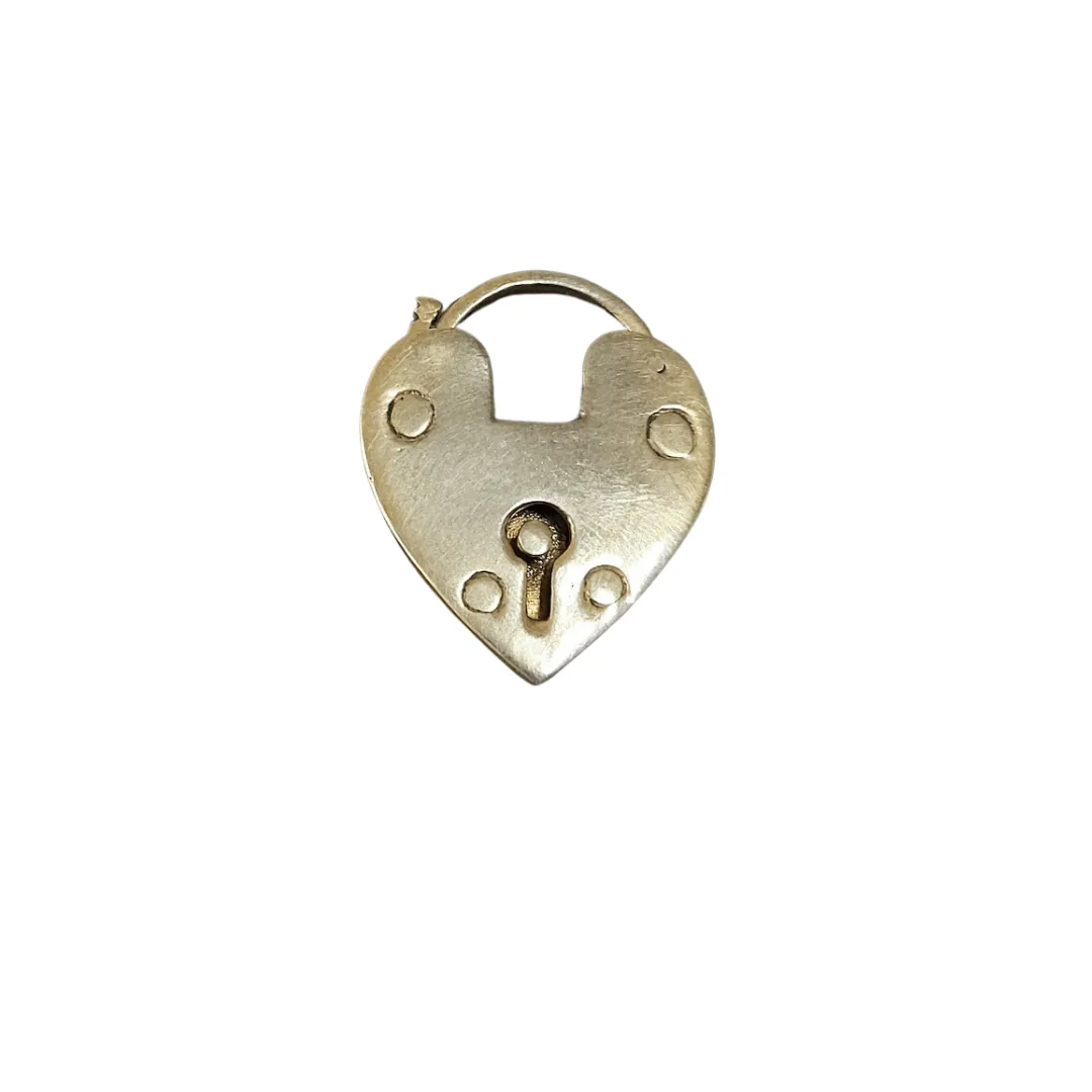 25 mm Gold Filled Heart Padlock Clasp