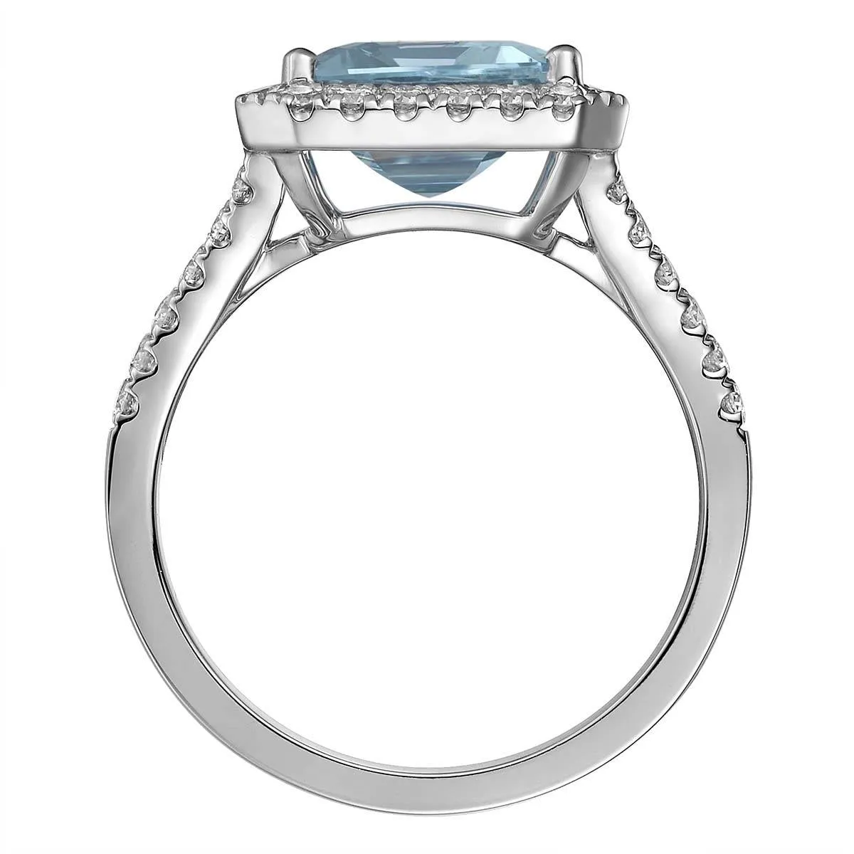 4.62carat Aquamarine & Diamond Cocktail Ring