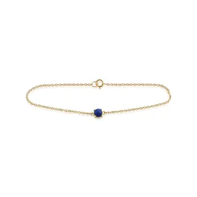 9 karat Gelbes Gold Onyx 7zoll Armband