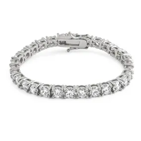 .925 Silver 6MM CZ 1 Row Bling Tennis Bracelet
