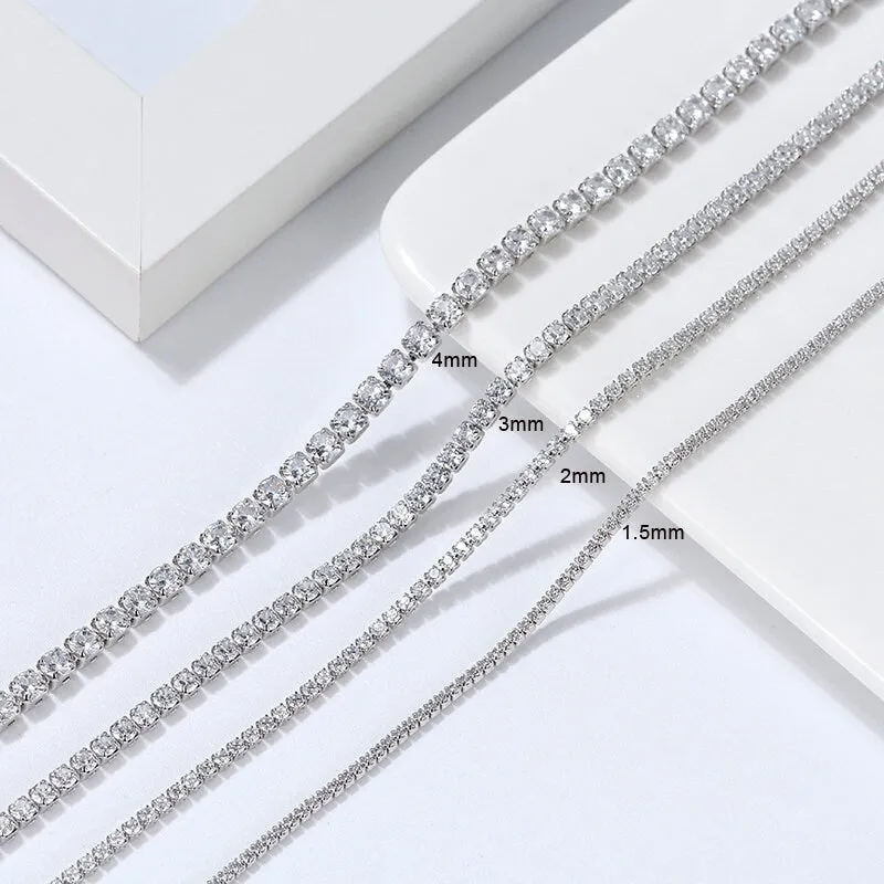 925 Sterling Silver Tennis Necklace For Women | Diamant Necklace