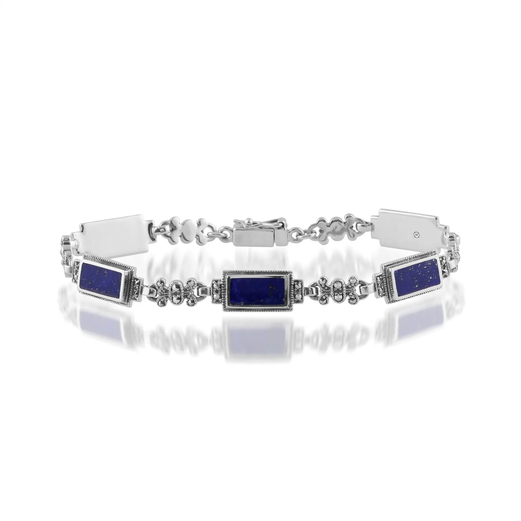 925er Sterlingsilber Markasit 8zoll Armband