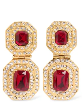 Alessandra Rich   Crystal drop earrings 