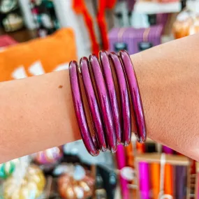 All Weather Bangle Set of 6 - Amethyst