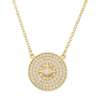 Al'Oro Stone Disc Necklace