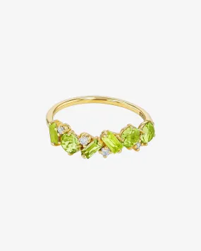 Amalfi Blend Peridot Half Band