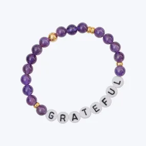 Amethyst Grateful Bracelet