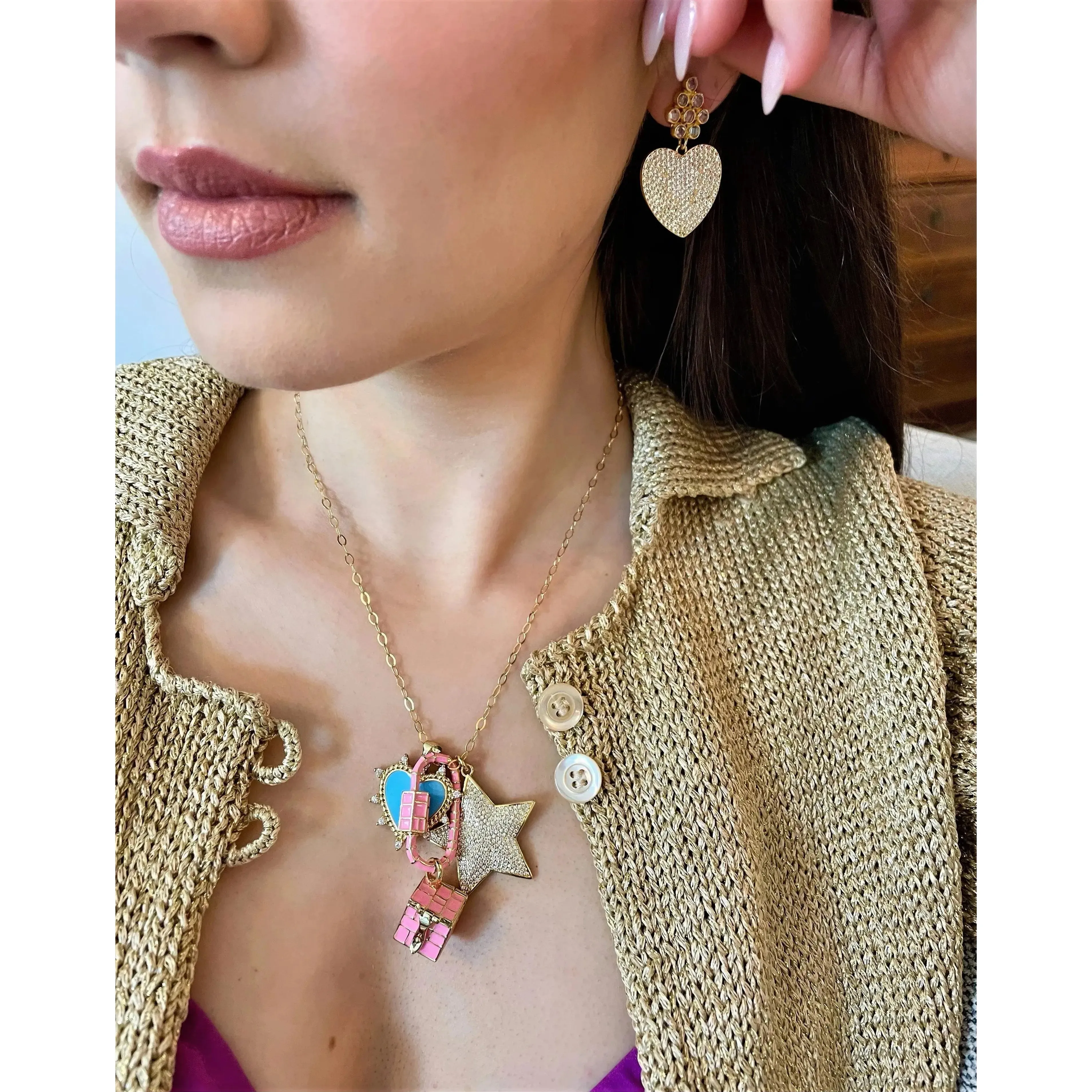 Amour Earrings - Gold