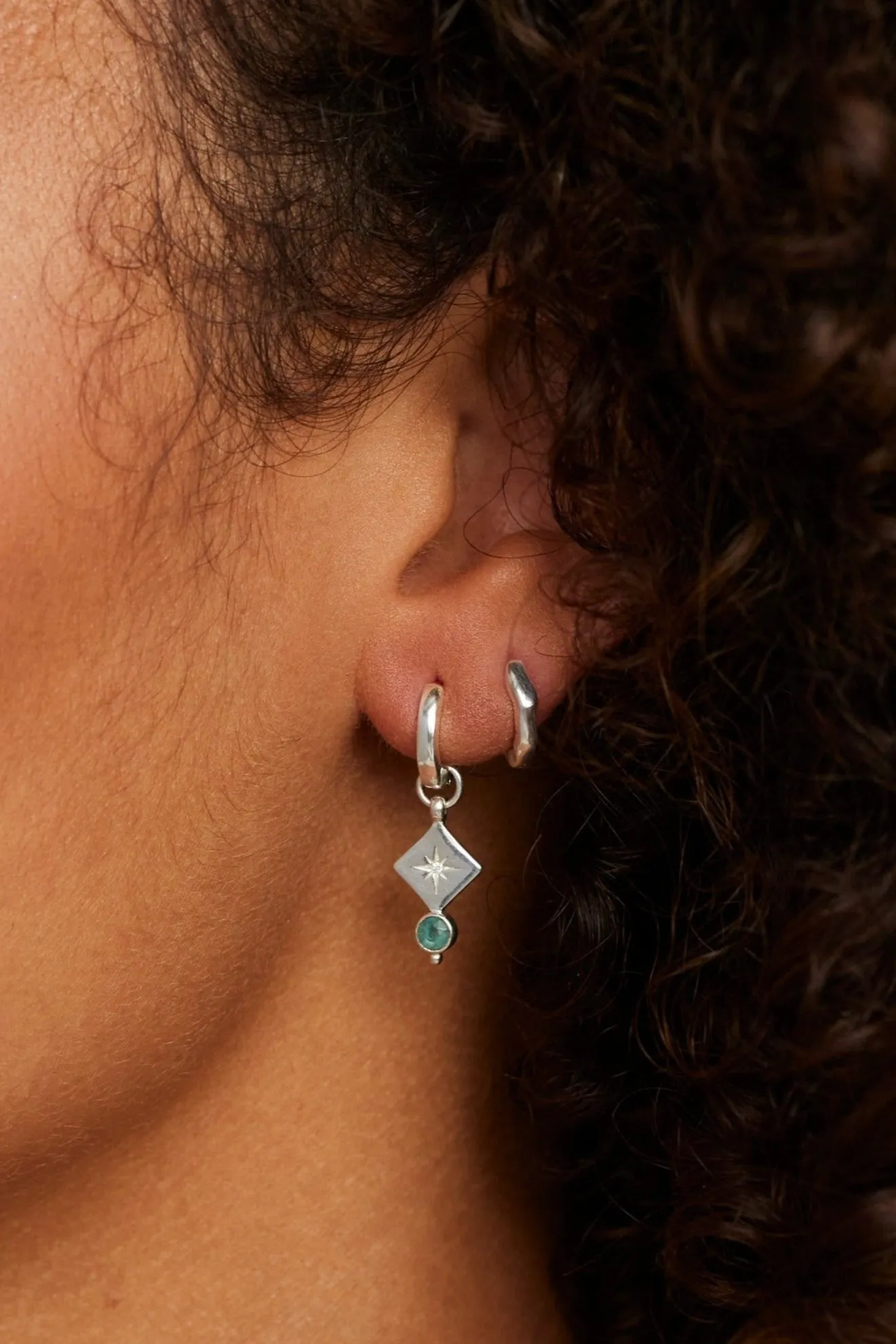 Ara Apatite Silver Charm