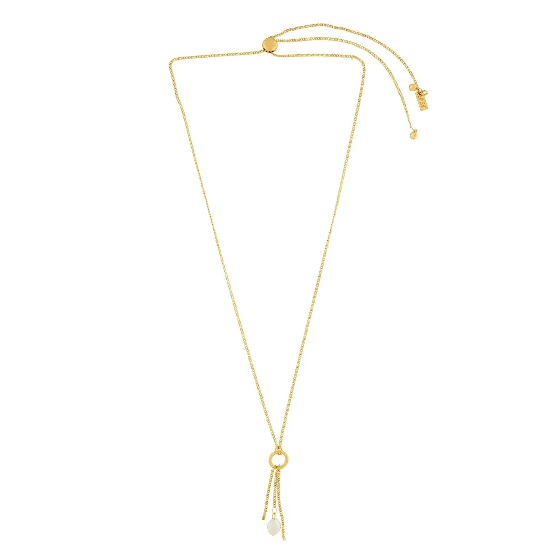 Audrey Simple Glow Pearl Necklace Gold Plating