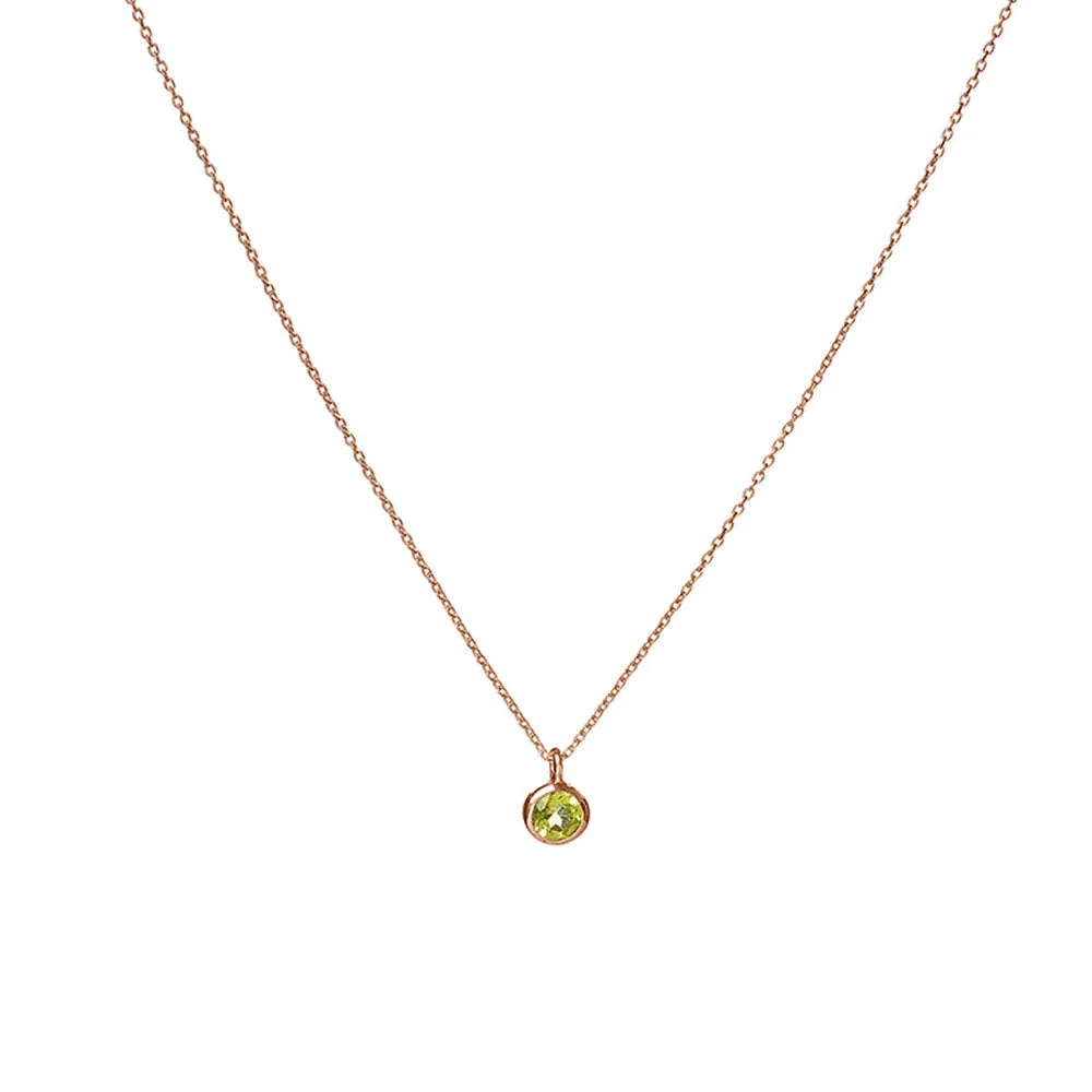 August Birthstone Necklace