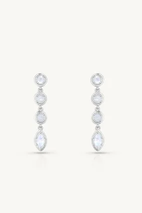 Aura Petite Silver Earrings