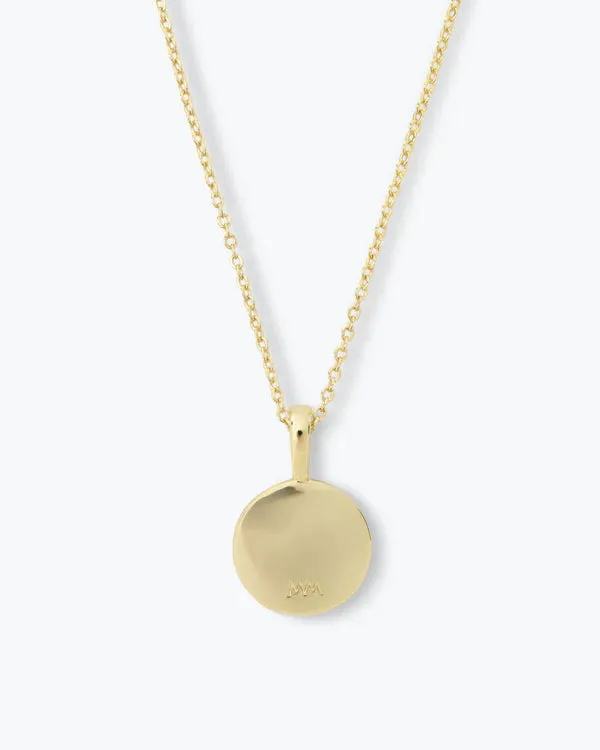 Baby Love Letter Medallion Necklace