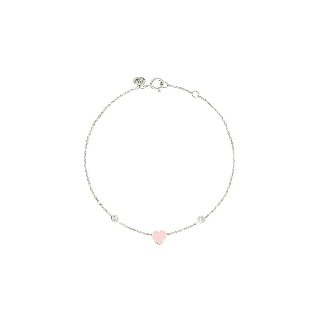 Babydoll 18K Whitegold Bracelet w. Diamonds