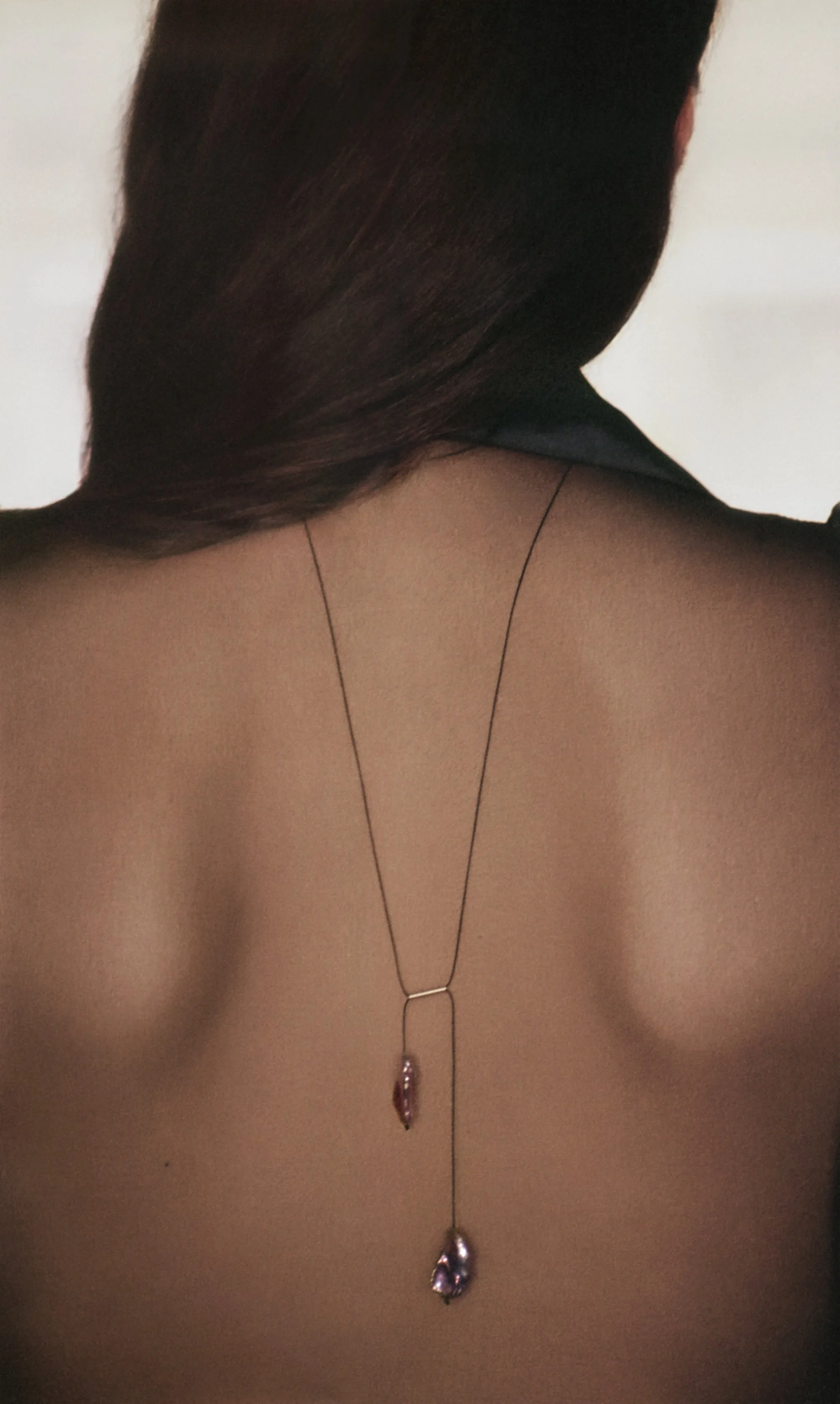 Balance Necklace with Keshi Pearls