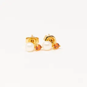 Birthday Pearl Stud Earrings