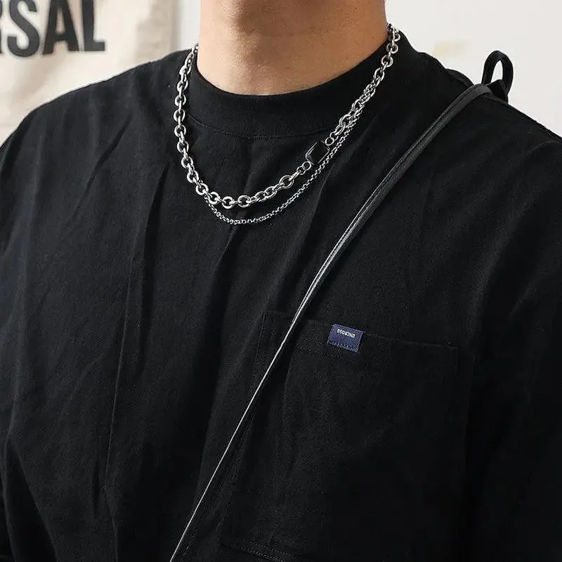 Black Gem Double Necklace