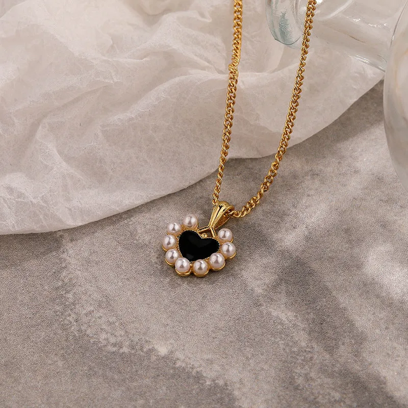 Black Heart Necklace