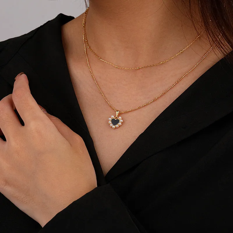 Black Heart Necklace