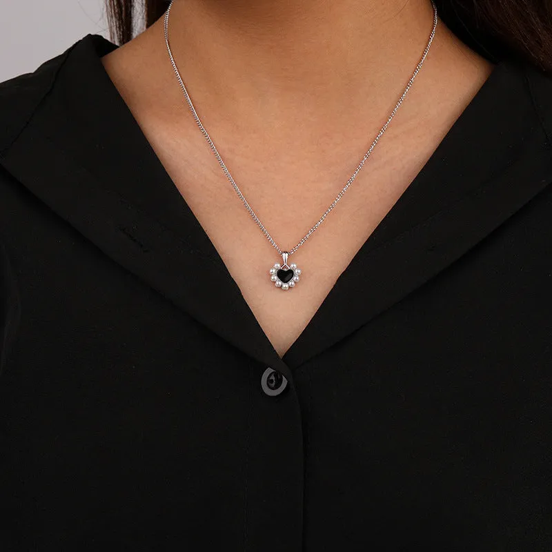 Black Heart Necklace