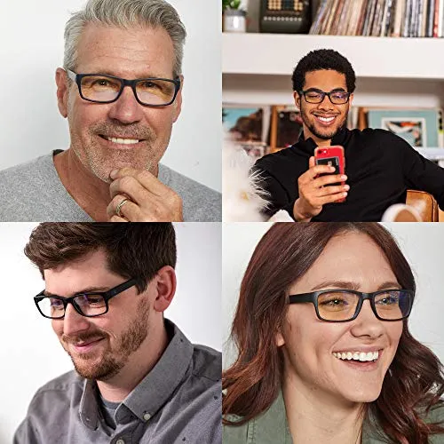 Blue-Light-Blocking-Reading-Glasses-Black-3-50-Magnification Anti Glare