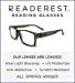 Blue-Light-Blocking-Reading-Glasses-Charcoal-3-75-Magnification Anti Glare