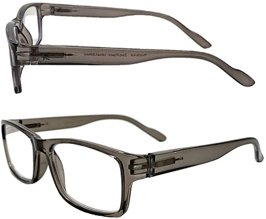 Blue-Light-Blocking-Reading-Glasses-Charcoal-3-75-Magnification Anti Glare