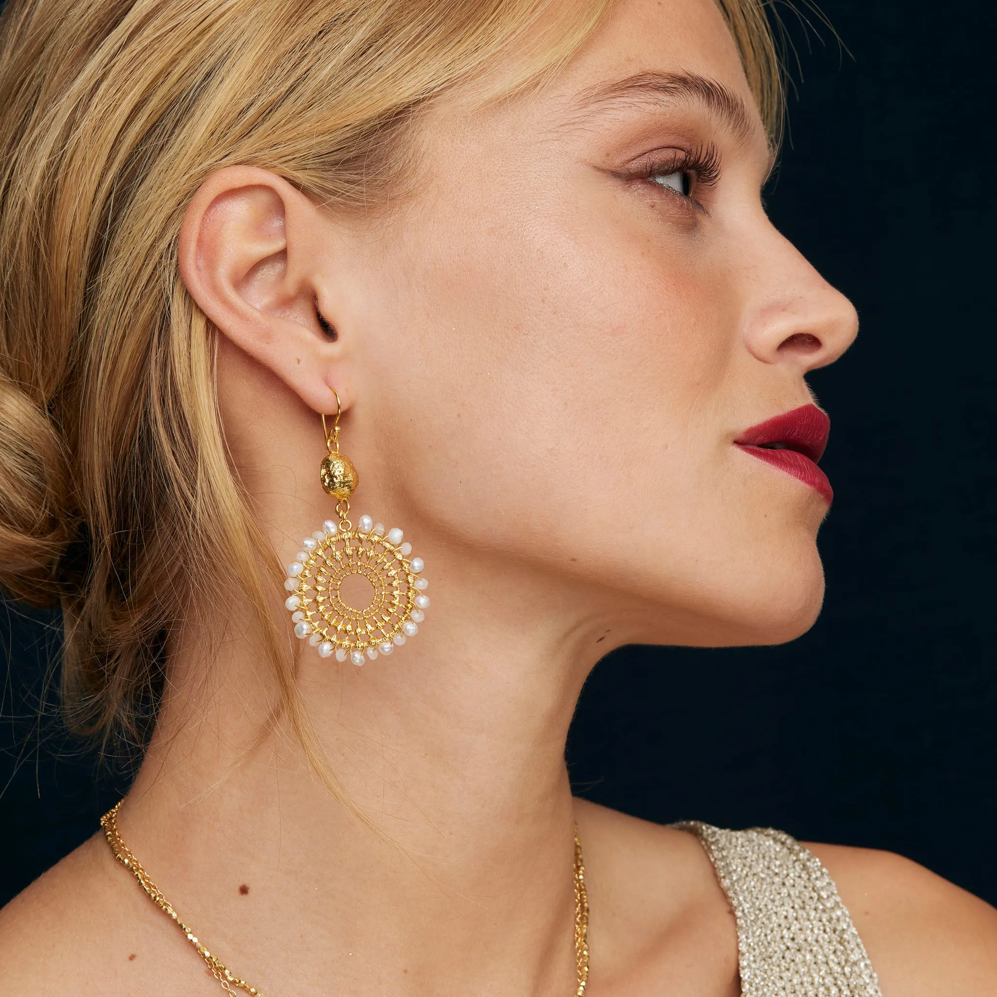 Cairo Earrings Pearl