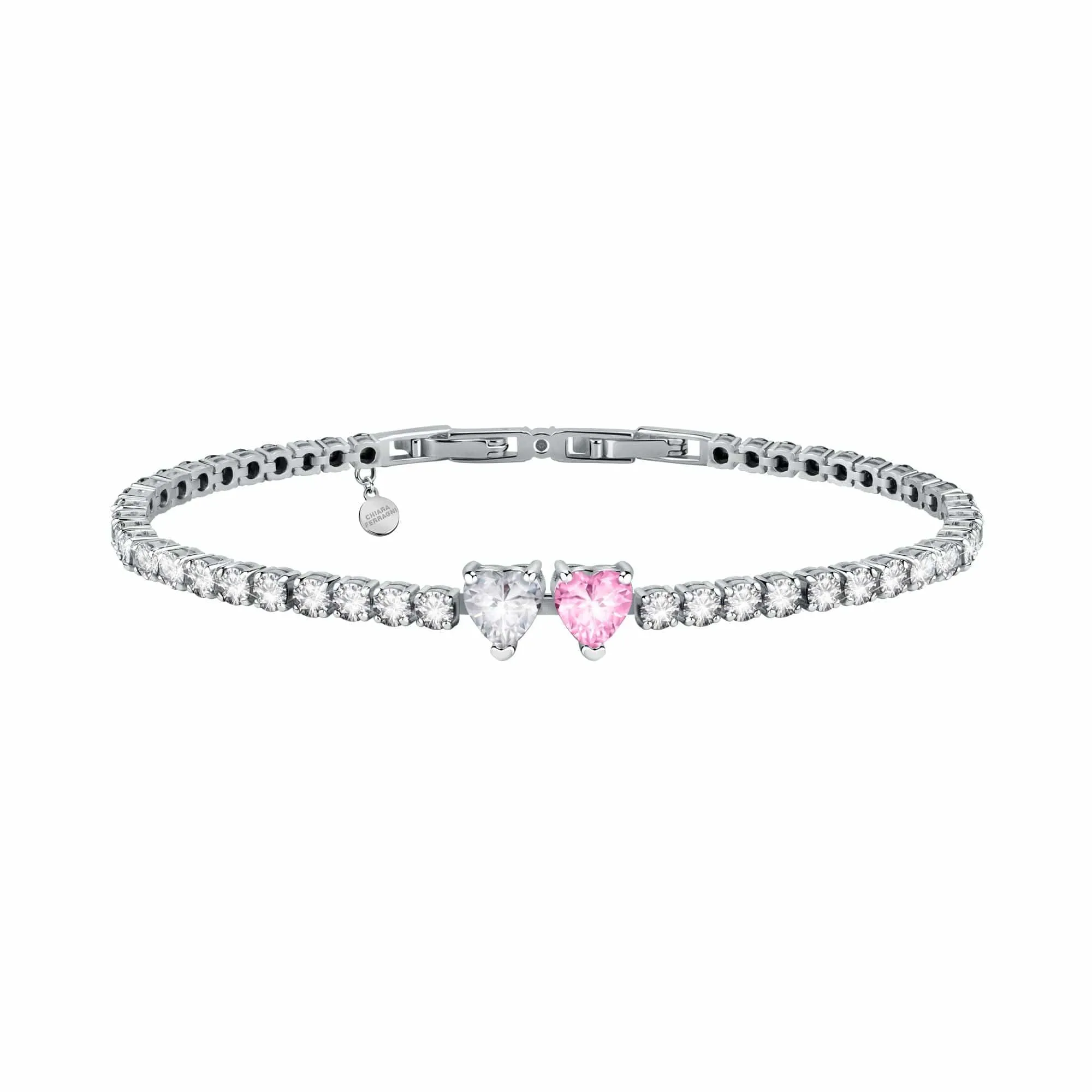 Chiara Ferragni Diamond Heart White and Fairytale Tennis Bracelet