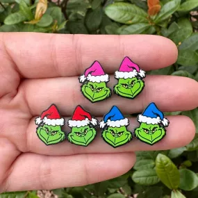 Christmas Grinch Earrings - #8340-8342