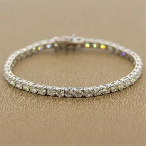 Classic Round Diamond Gold Tennis Bracelet