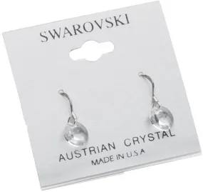 clear crystal drop earrings Case of 3