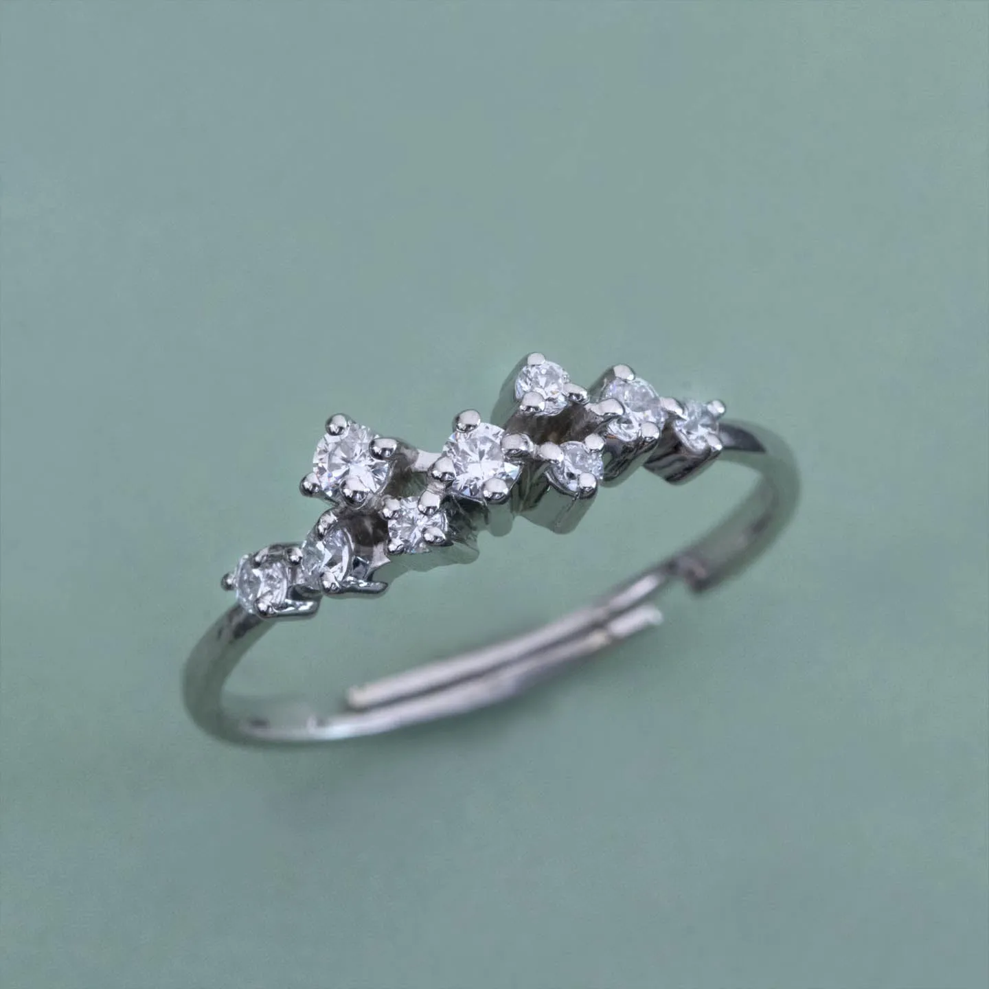 Cocktail Silver Ring