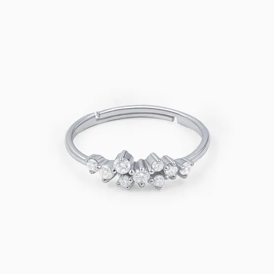 Cocktail Silver Ring