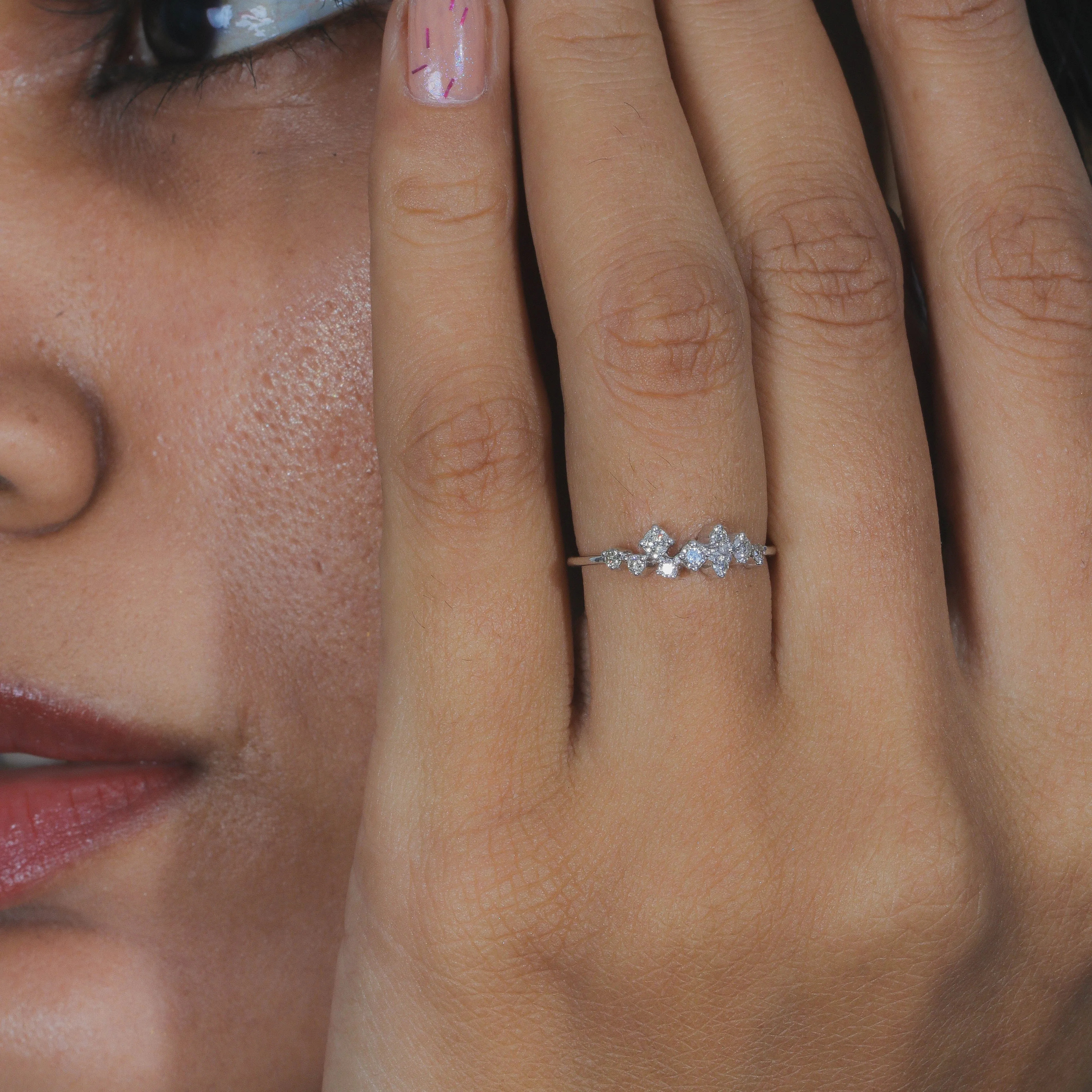 Cocktail Silver Ring