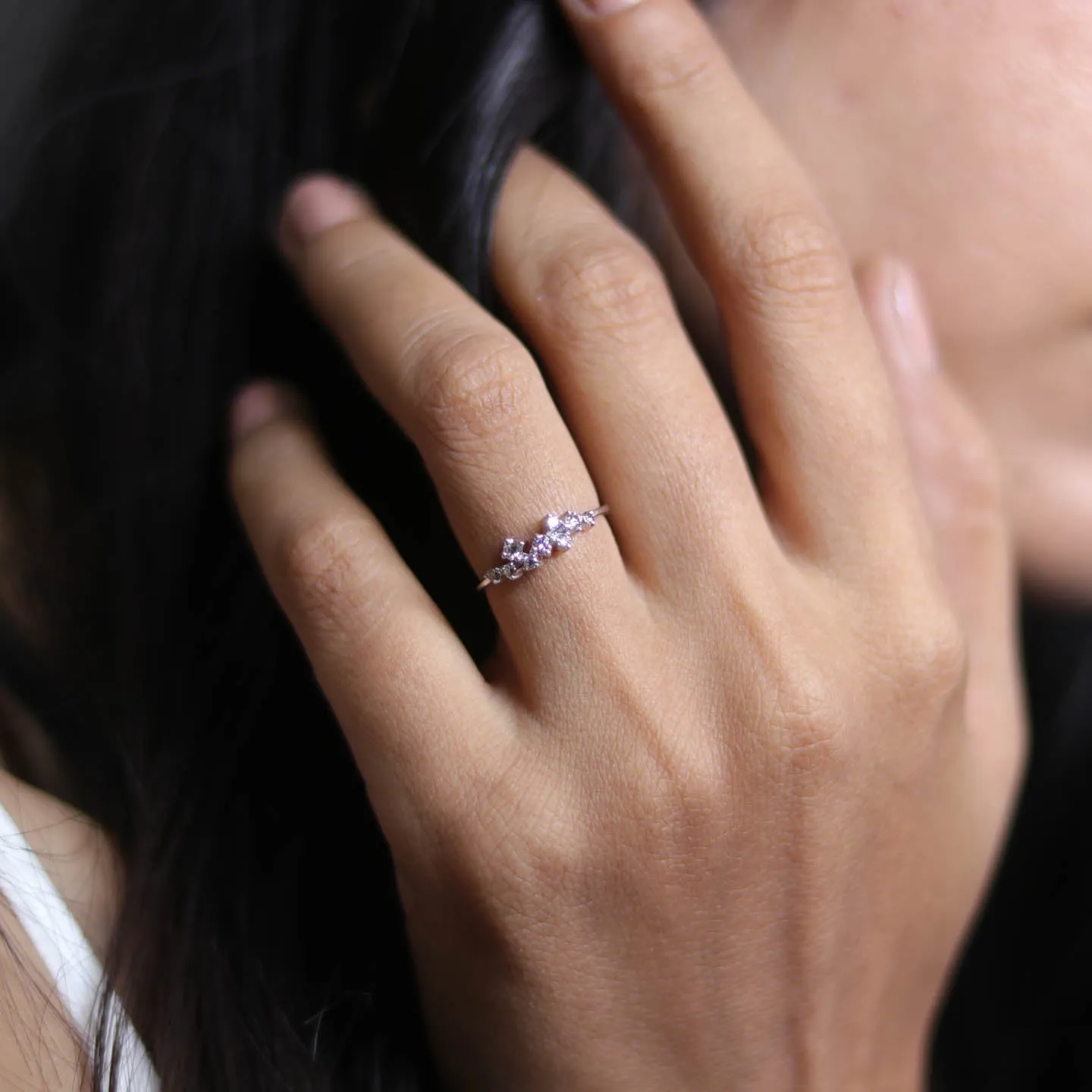 Cocktail Silver Ring