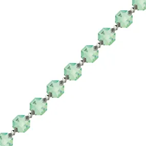 Crystal Garland Swarovski Strass Light Peridot Octagon Lily Prisms Crystal Strand