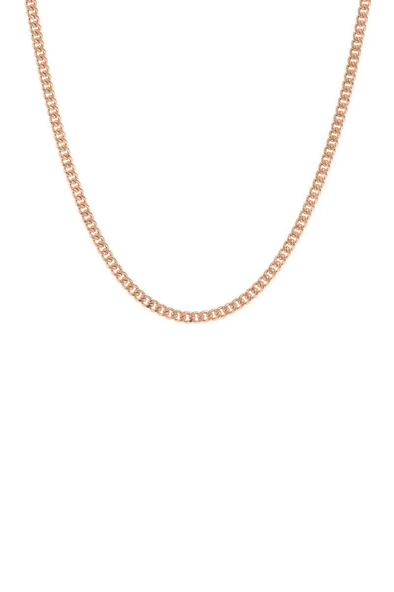 Cuban Link Necklace - Rose Gold