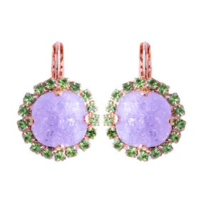Cushion Cut Cluster Leverback Earrings in "Bloom" *Custom*
