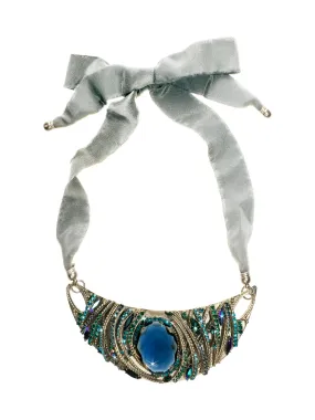 Cyclops Crescent Bib Necklace Pendant Necklace - NCK9ASEMC