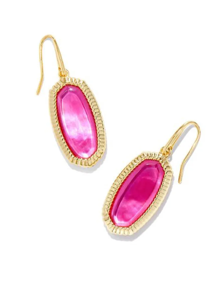 Dani Ridge Frame Drop Earring Gold Azalea Illusion by Kendra Scott