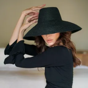 Designers Handmade RIRI Jute Straw Hat, in Black