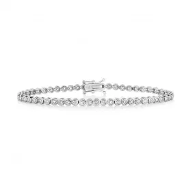 Diamond Jewellery 18K Gold Diamond Tennis Bracelet BDQ725W/FG5