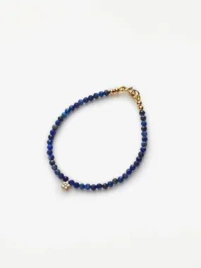 Diamond Star Lapis Bracelet