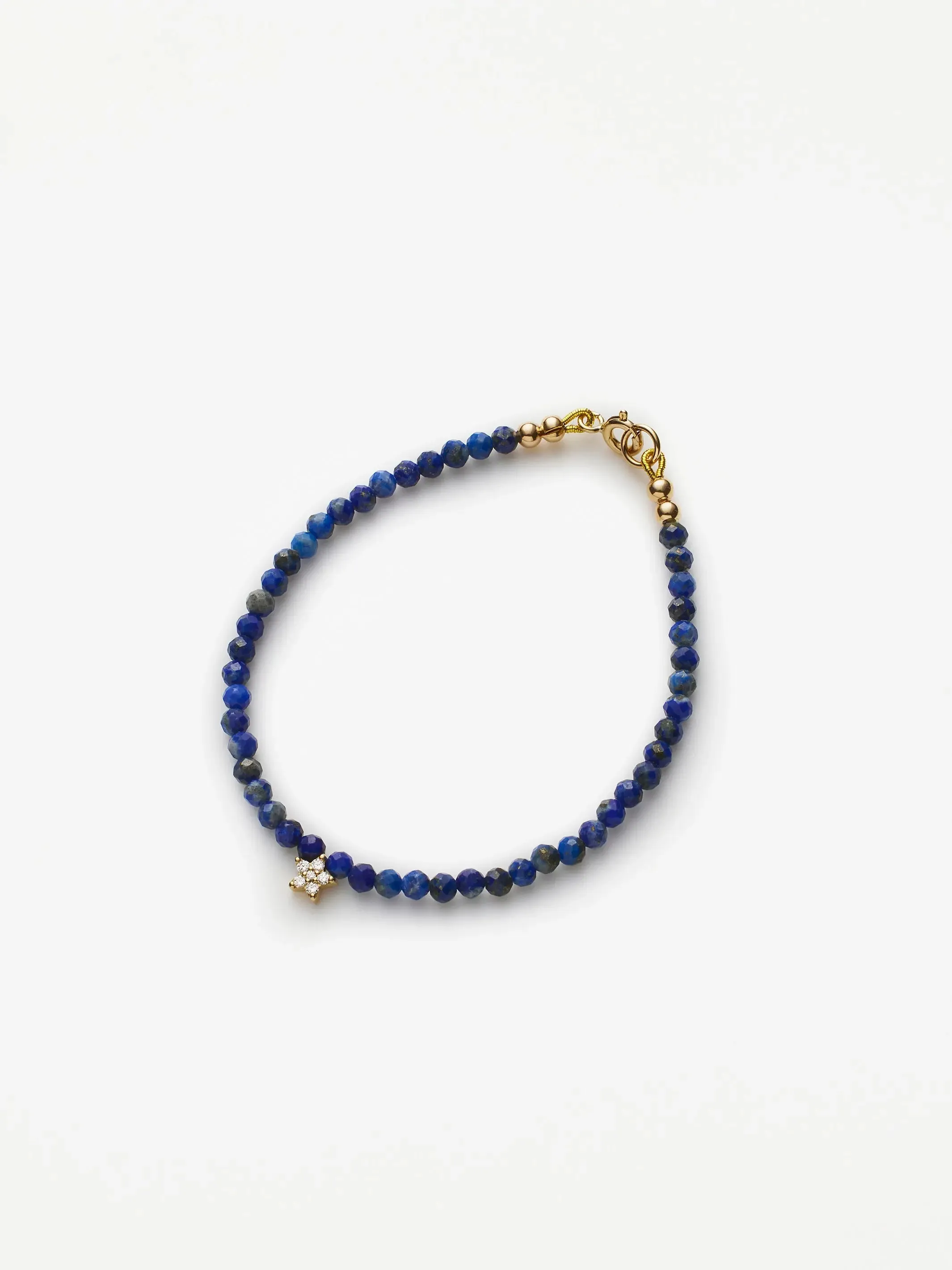 Diamond Star Lapis Bracelet